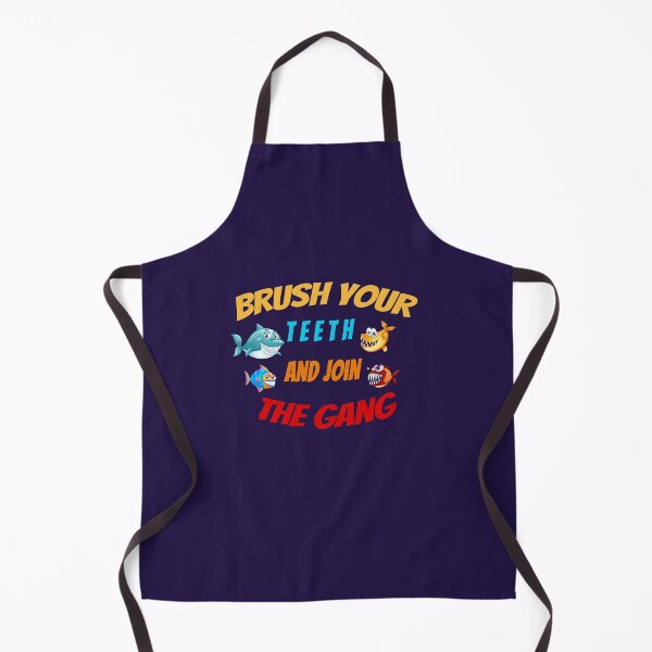 Item preview, Brush Your Teeth and Join the Gang – Funny Kids Dental Poster designed and sold by 555Design.
