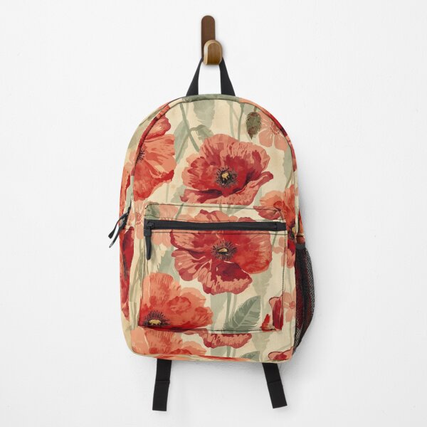 Item preview, Vintage red poppy pattern designed and sold by uunaa.