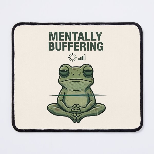 Item preview, Mentally Buffering Frog T-shirt designed and sold by ZyxDes.
