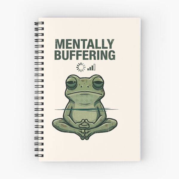 Item preview, Mentally Buffering Frog T-shirt designed and sold by ZyxDes.