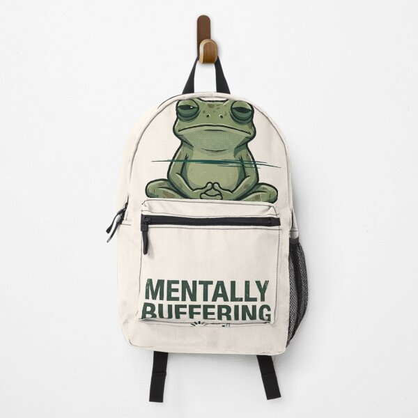 Item preview, Mentally Buffering Frog T-shirt designed and sold by ZyxDes.