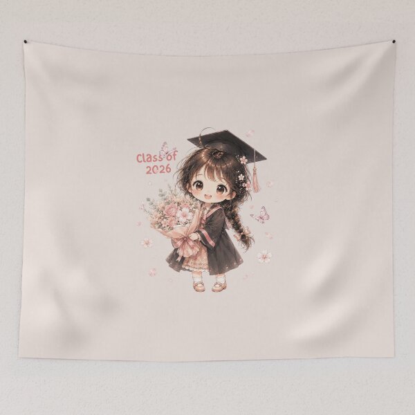 Item preview, Tinia - Cute Anime Graduate Chibi Girl - Class of 2026 Graduation designed and sold by Tingmade Studio.
