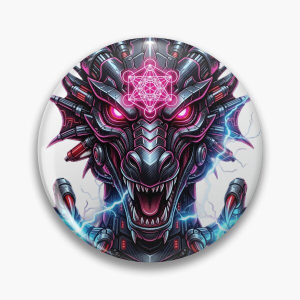 Item preview, Cyber-Dragon Overlord: Neon Runic Energy & Electric Plasma designed and sold by SupernovaNote.