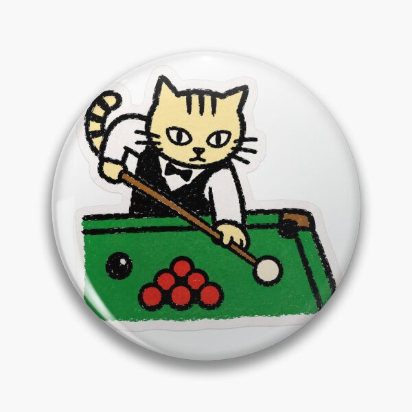 Item preview, Snooker cat designed and sold by gooferStickers.