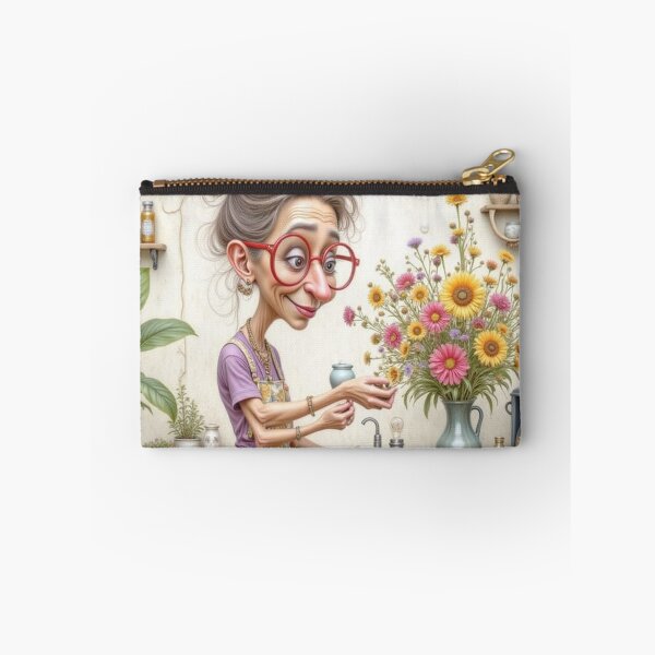 Item preview, Funny Grandma Flower Arranging designed and sold by Beyond The Canvas.