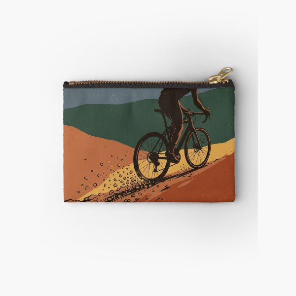 Item preview, Gravel Cyclist Silhouette Mountain Bike Art Gift designed and sold by FoxglovePress.
