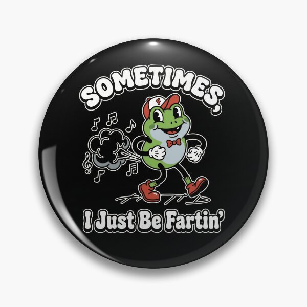 Item preview,  Funny Farting Frog Retro Cartoon Walking Music Note Silly Adult Humor  designed and sold by graphixpolash.