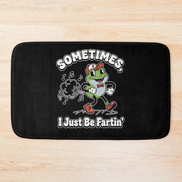 Item preview,  Funny Farting Frog Retro Cartoon Walking Music Note Silly Adult Humor  designed and sold by graphixpolash.