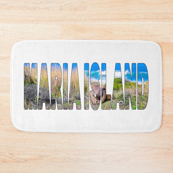 Item preview, MARIA ISLAND - Tasmania Tasman Sea Wild Wombat on a Beautiful Day designed and sold by Adam Gormley.