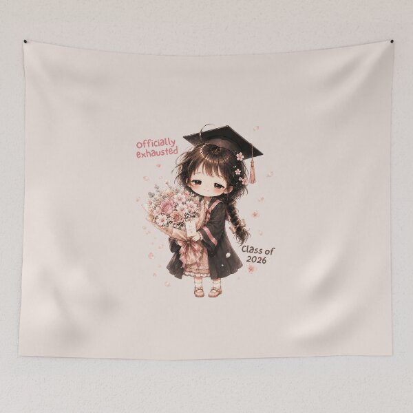 Item preview, Tinia - Officially Exhausted Graduation Girl designed and sold by Tingmade Studio.