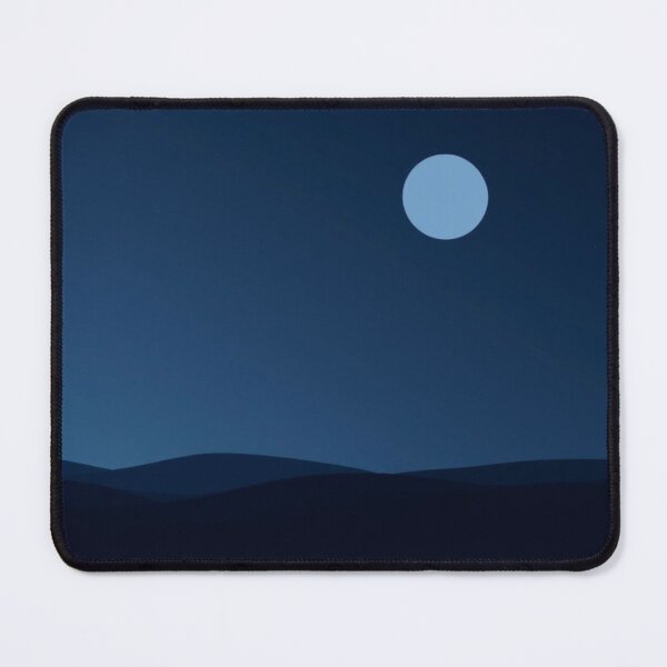 Item preview, Minimalist Blue Moon Over Night Dunes designed and sold by EllDAV777.