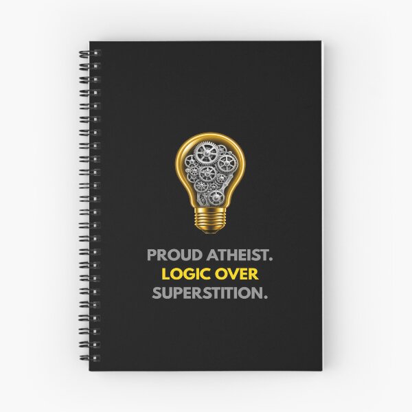 Item preview, Proud Atheist Logic Over Superstition Rationalist Quote designed and sold by Global-Command.