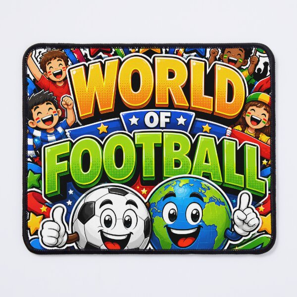 Item preview, World of Football Cartoon Sticker | Cute Soccer Ball & Globe Mascot Sports Design designed and sold by M.Store.