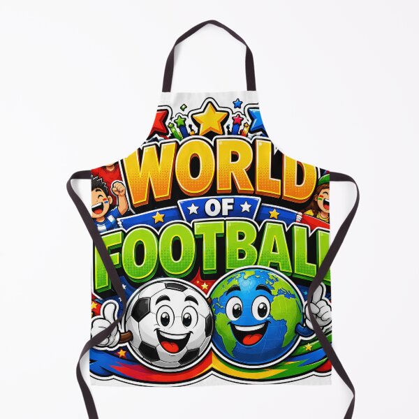 Item preview, World of Football Cartoon Sticker | Cute Soccer Ball & Globe Mascot Sports Design designed and sold by M.Store.
