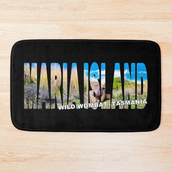 Item preview, MARIA ISLAND Wild Wombat Tasmania - Tasman Sea on a Beautiful Day designed and sold by Adam Gormley.