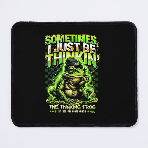 Item preview, Funny Thinking Frog Hip Hop Gold Chain Beanie Street Style Sarcastic Humor designed and sold by graphixpolash.