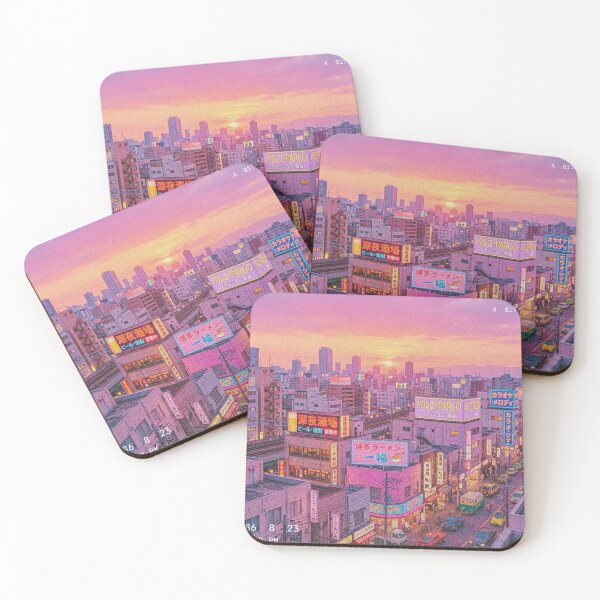Item preview,  City Pop Retro Neon Sunset Anime Aesthetic designed and sold by Cherry Emporium.