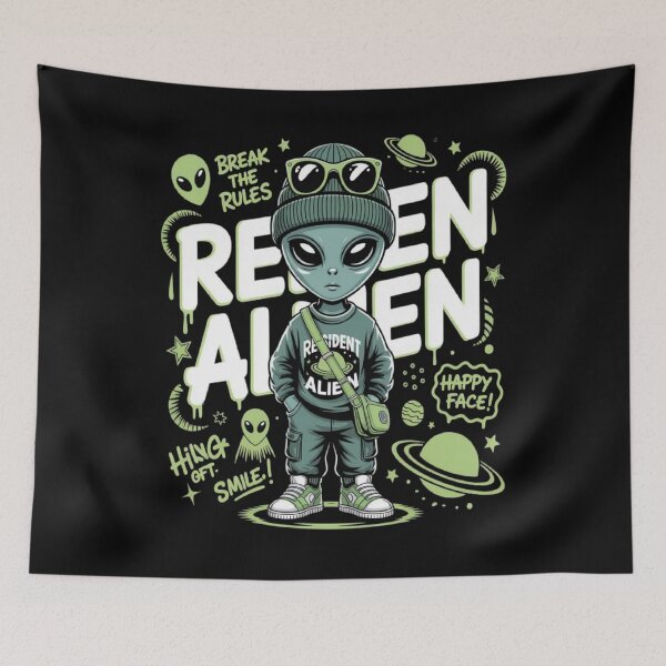 Item preview, RESIDENT ALIEN designed and sold by ALL ART .