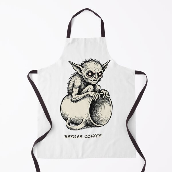Item preview, Before Coffee Funny Goblin Mug Monster Caffeine Addict designed and sold by how-is-design.