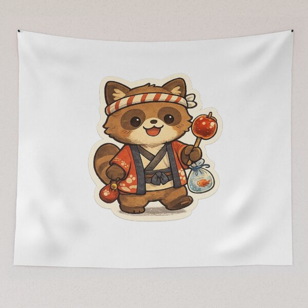 Item preview, Festival Tanuki designed and sold by Matcha Yoru.