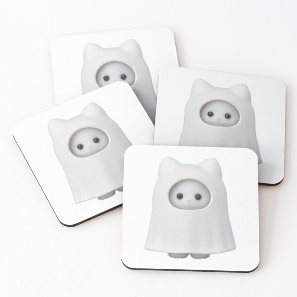Item preview, boo ghost sylvanian families calico critters kitten designed and sold by teethfairy.