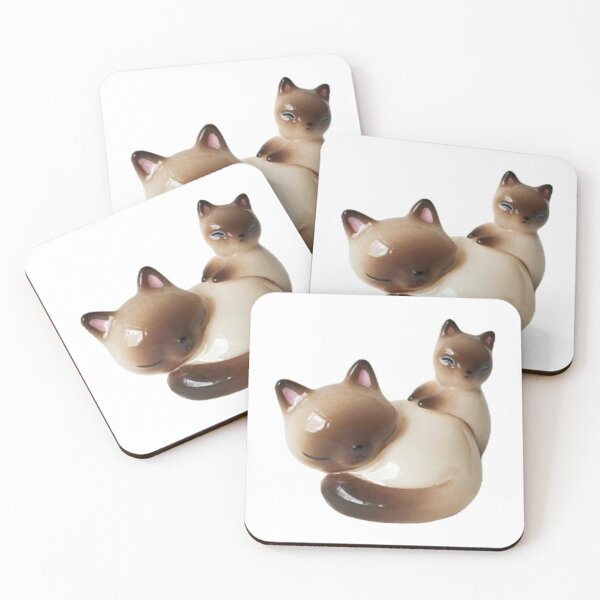 Item preview, siamese cats porcelain designed and sold by teethfairy.