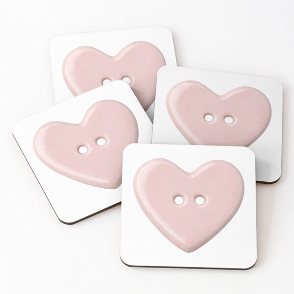 Item preview, pink heart button designed and sold by teethfairy.