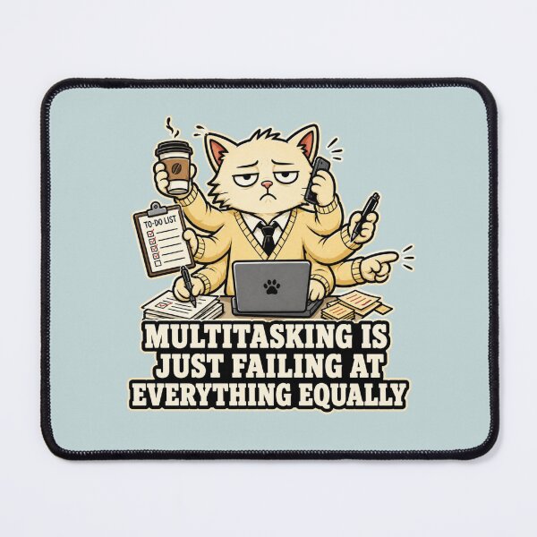 Item preview, Multitasking Cat Funny Teacher Appreciation Gift designed and sold by Gentlestate.