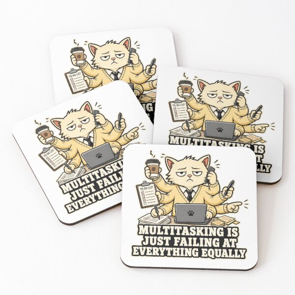 Item preview, Multitasking Cat Funny Teacher Appreciation Gift designed and sold by Gentlestate.