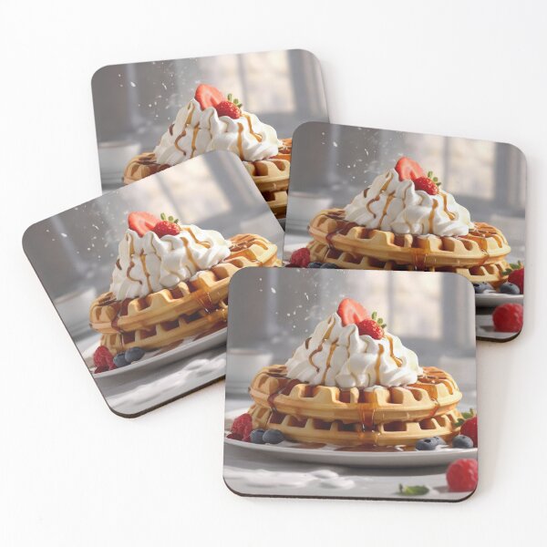 Item preview, Berry Bliss Belgian Waffle Indulgence designed and sold by Prachodayat Artworks.