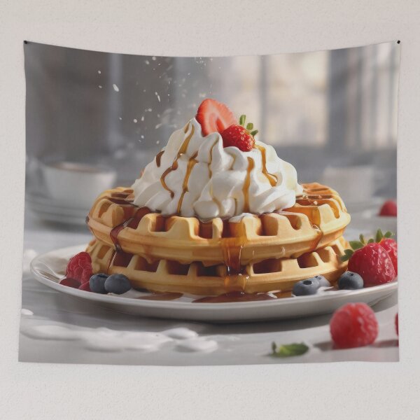Item preview, Berry Bliss Belgian Waffle Indulgence designed and sold by Prachodayat Artworks.