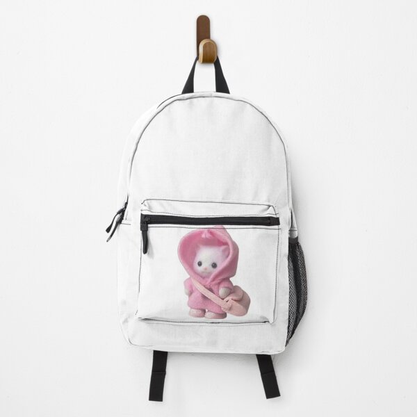 Item preview, pink hoodie sylvanian families calico critters kitten designed and sold by teethfairy.