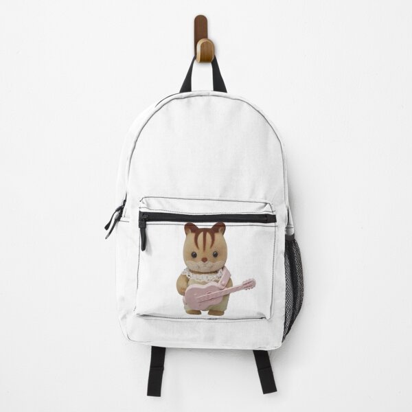 Item preview, pink guitar sylvanian families calico critters chipmunk designed and sold by teethfairy.