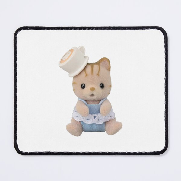 Item preview, coffee latte sylvanian families calico critters kitten designed and sold by teethfairy.