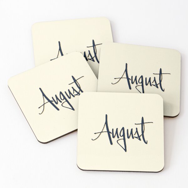 Item preview, AUGUST personalized type design designed and sold by CharlottePlaceArt.