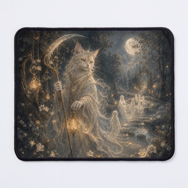 Item preview, The Moonlit Feline Keeper Of Lost Souls designed and sold by nikkolaus.