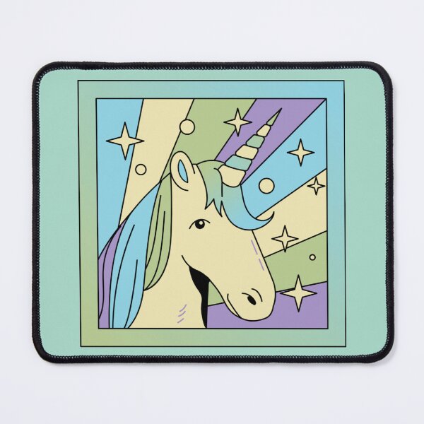 Item preview, Retro Pop Art Unicorn & Starbursts - 80s Pastel Aesthetic designed and sold by Yasmine Mohammed.