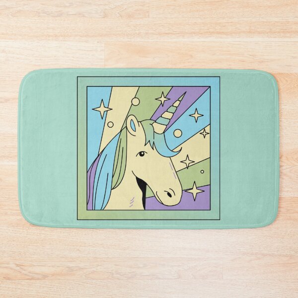 Item preview, Retro Pop Art Unicorn & Starbursts - 80s Pastel Aesthetic designed and sold by Yasmine Mohammed.