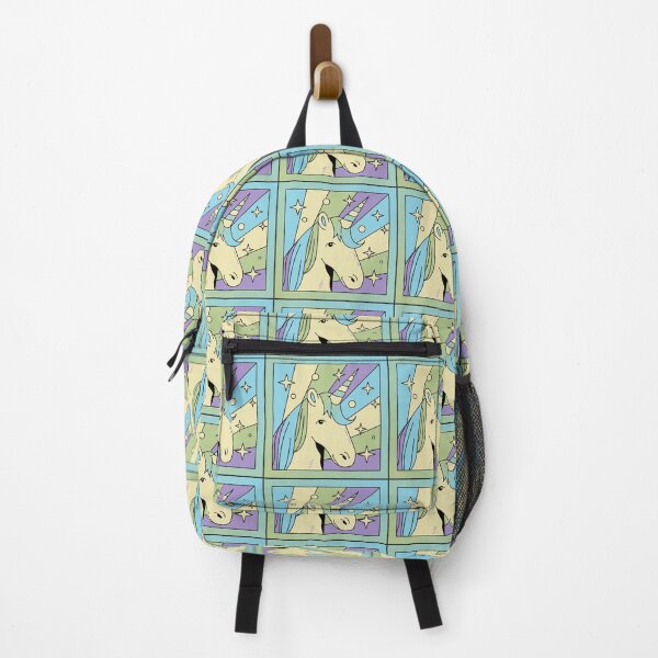 Item preview, Retro Pop Art Unicorn & Starbursts - 80s Pastel Aesthetic designed and sold by Yasmine Mohammed.