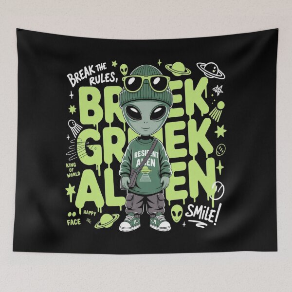 Item preview, RESIDENT ALIEN designed and sold by ALL ART .