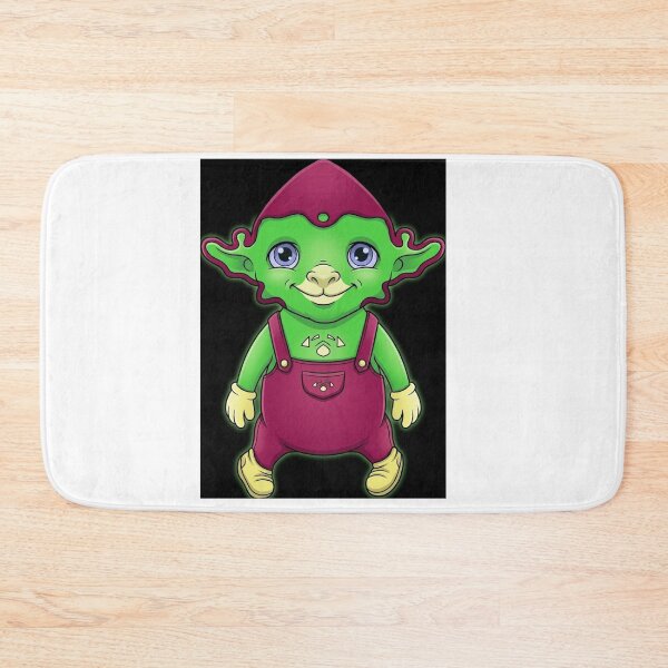 Item preview, Neon Green Alien Toddler in Magenta Overalls designed and sold by AirCrayons27.