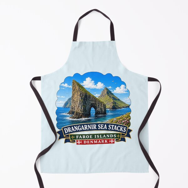 Item preview, Drangarnir Sea Stacks, Faroe Islands, Denmark Ocean Arch designed and sold by Myra365Art.