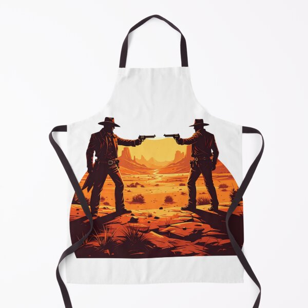 Item preview, Wild West Showdown in the Desert Sunset | Cowboy Gunslinger Duel Illustration designed and sold by Sharpy-X.