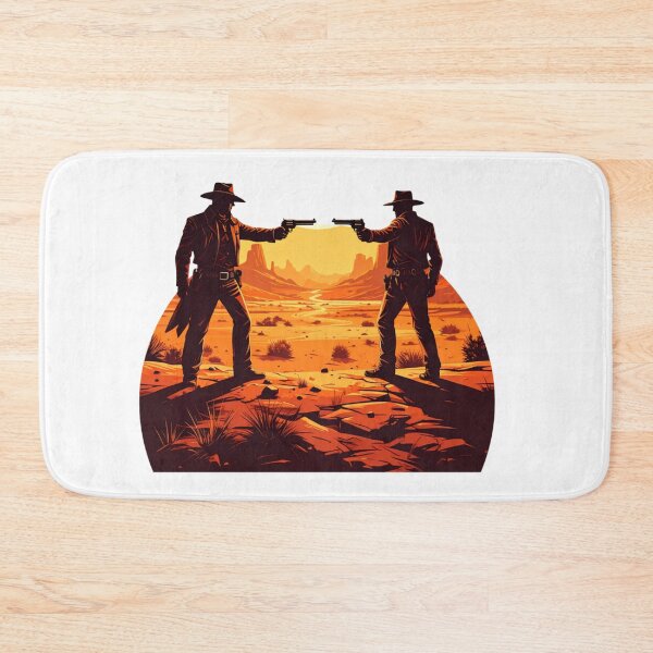 Item preview, Wild West Showdown in the Desert Sunset | Cowboy Gunslinger Duel Illustration designed and sold by Sharpy-X.