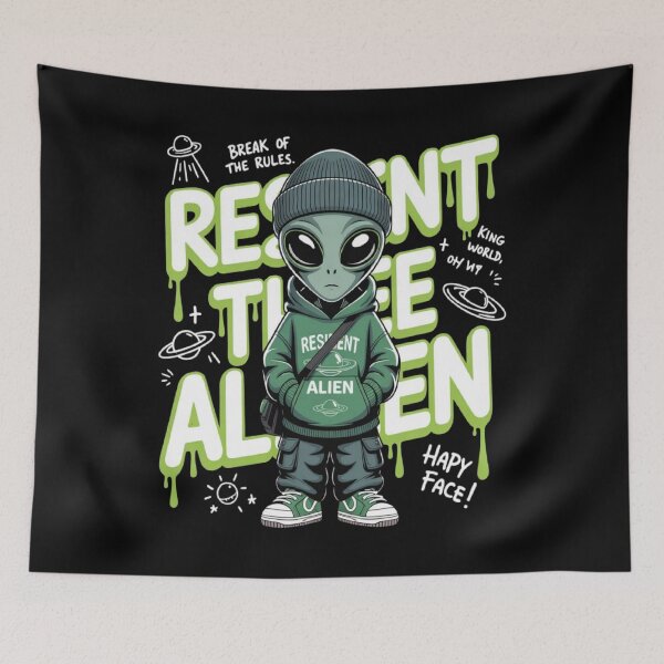 Item preview, RESIDENT ALIEN designed and sold by ALL ART .