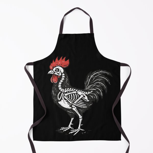 Item preview, Retro Skeleton Rooster designed and sold by Funny Vintage Stickers And T-Shirts.