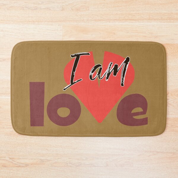 Item preview, I Am Love - Heart Typography Self Love Affirmation Design designed and sold by Ihor Ivanov.