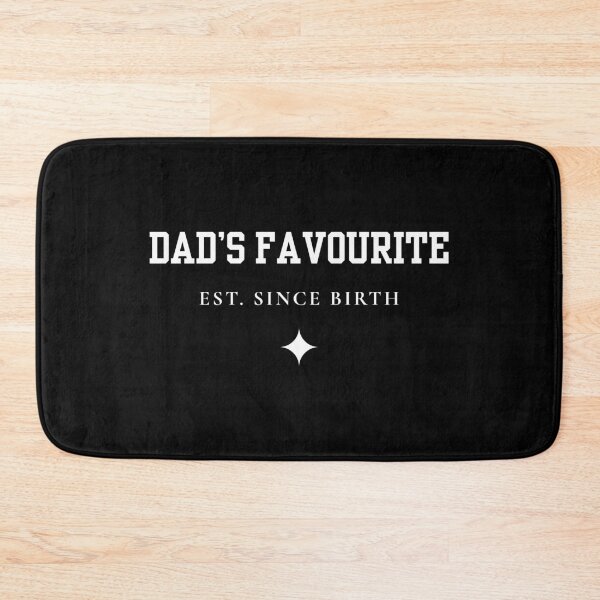 Item preview, Dad's Favourite Est. Since Birth Funny Family Quote Typography Design designed and sold by DreamForge Collections.