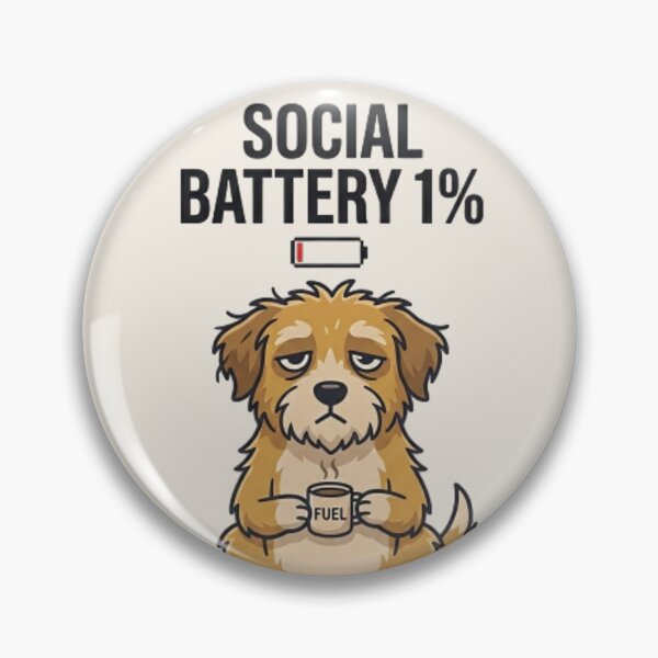 Item preview, Social Battery 1% Dog Shirt – Funny Introvert Coffee Puppy Meme T-shirt designed and sold by ZyxDes.