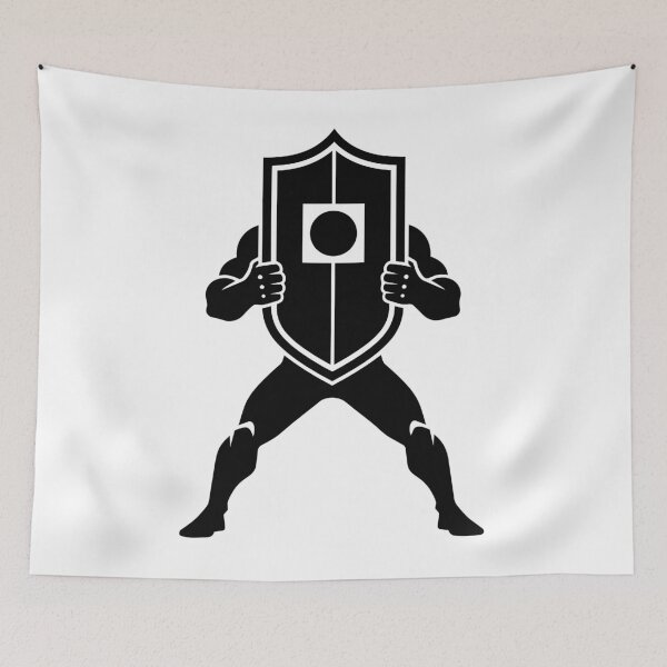 Item preview, Shielded Warrior – Strength & Defense Art designed and sold by pistoniya7.